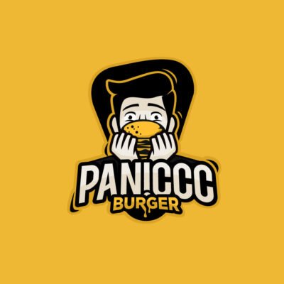 Paniccc Burger Logo - Jasa Desain Logo dan Branding Profesional