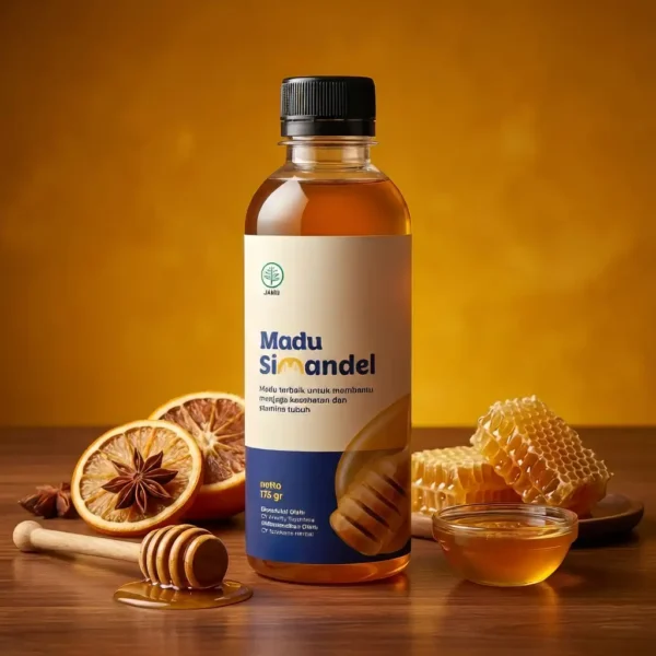 jasa desain kemasan produk madu amandel