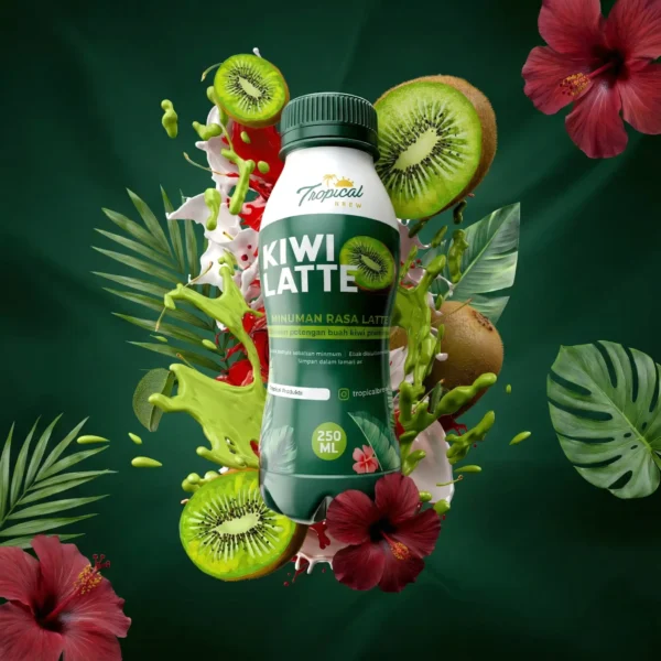 jasa desain kemasan produk kiwi latte